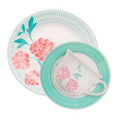 Kit Jogo Café Lanche Para 2 Pessoas 4pçs Oxford Bloom