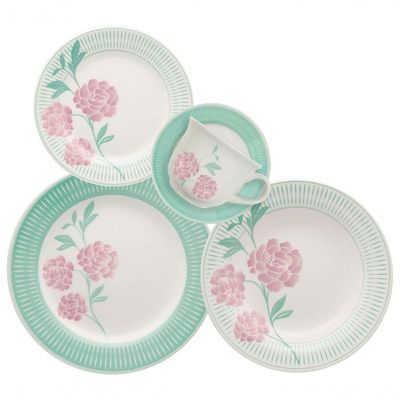Kit Jogo Café Lanche Para 2 Pessoas 4pçs Oxford Bloom