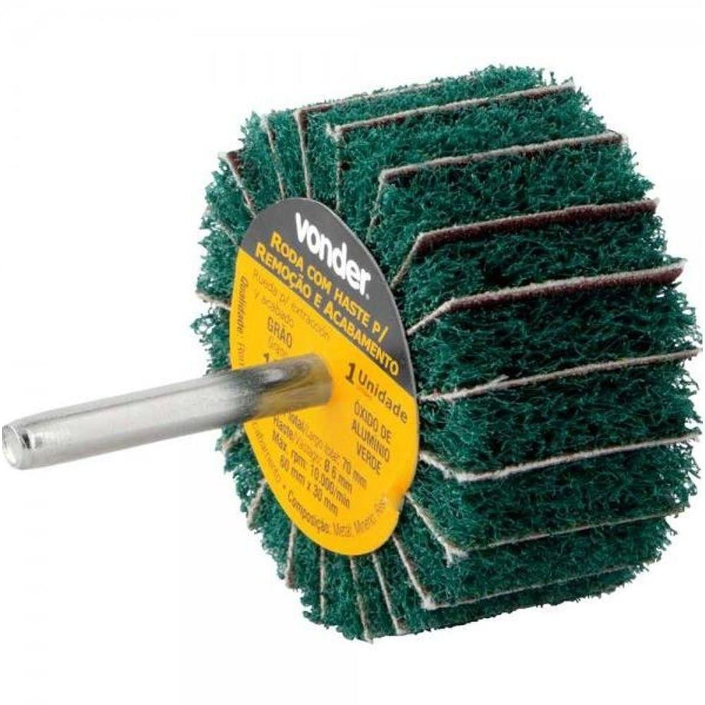 Roda Com Haste Remoção/acabamento 80x35mm G180 Vonder