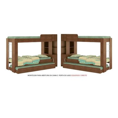 Beliche Ditália Cama Auxiliar Com Kit Luz Cm-15 Cor:diamond Diamond