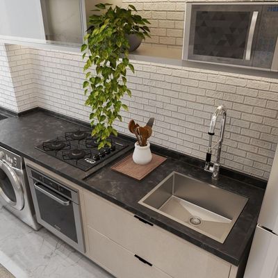 Pia Cuba De Inox C/ Escorredor 50X40 Com Valvula 3 1/2