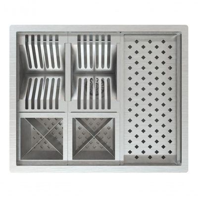 Pia Cuba Cozinha Com Escorredor Calha Pia Umida Inox 60X40
