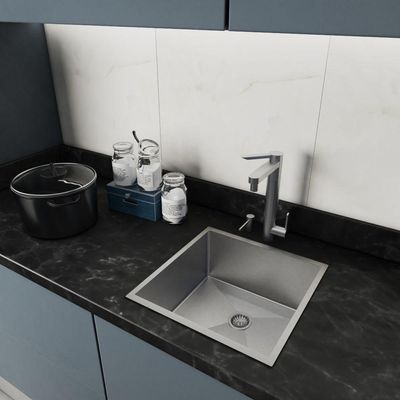 Cuba 40X40 Aço Calha Escorredor Cozinha