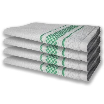 8 Panos De Prato Atoalhado Felpudo Premium 4 Rosa 4 Verde