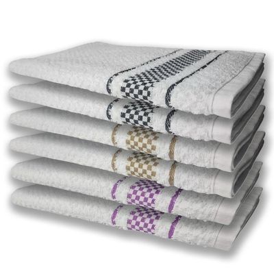6 Panos De Prato Atoalhado Felpudo Premium Pr+Mr+Rx