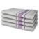 8 Panos De Prato Atoalhado Felpudo Premium 4 Roxo 4 Preto