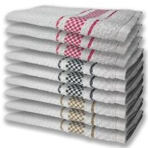 9 Panos De Prato Atoalhado Felpudo Premium Rs+Pr+Mr