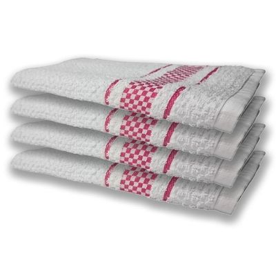 9 Panos De Prato Atoalhado Felpudo Preto Vermelho e Rosa