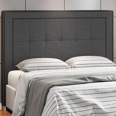Cabeceira Cama Box Casal 140cm P05 Atenas Linho Cinza Escuro