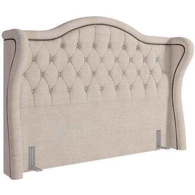 Cabeceira Cama Box Casal 140cm P05 Lisboa Linho Creme