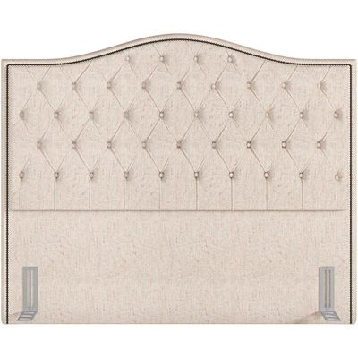 Cabeceira Cama Box Casal King 195 Cm P05 Grécia Linho Bege Claro - Lyam Decor