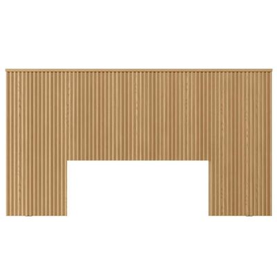 Kit Cabeceira Casal 240cm Com Mesa De Cabeceira Carvalho