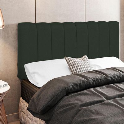 Cabeceira Cama Box Painel Casal 140 Cm Dubai Verde Musgo