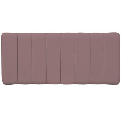 Cabeceira Cama Box Painel Casal 140 Cm Dubai W01 Suede Rosê