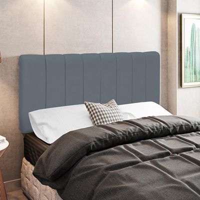 Cabeceira Cama Box Painel Solteiro 100 Cm Dubai W01 Cinza