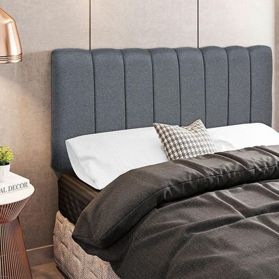 Cabeceira Cama Box Painel Solteiro 100 Cm Dubai W01 Chumbo