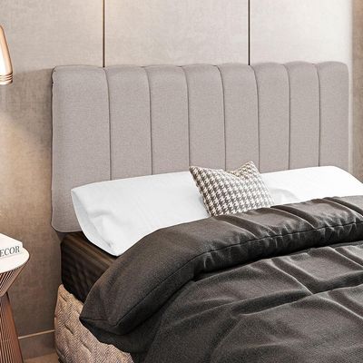 Cabeceira Cama Box Painel Solteiro 100 Cm Dubai W01 Bege