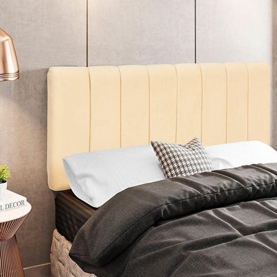 Cabeceira Cama Box Painel Solteiro 100 Cm Dubai W01 Bege