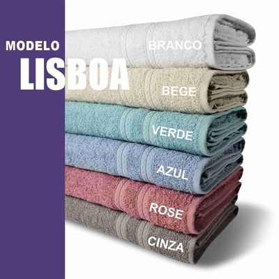 4 Toalhas Super Felpudas Grande E Grossa Algodão 80x150 Azul