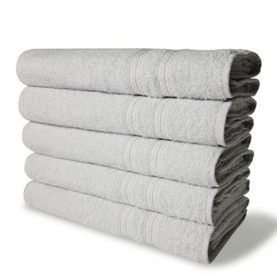 5 Toalhas Super Felpudas Grande Grossa Algodão 80x150 Branco