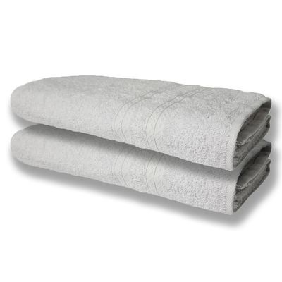 6 Toalhas Grande E Grossa Branco Rose Cinza