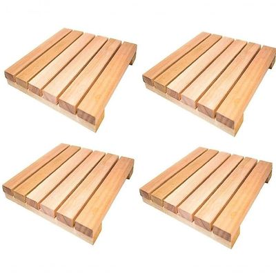 Kit Deque Industrial 30X30Cm Ripado Para Jardim