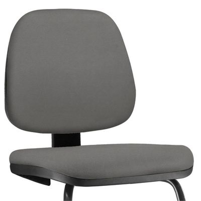 Cadeira Para Escritório Job L02 Fixa Crepe Cinza