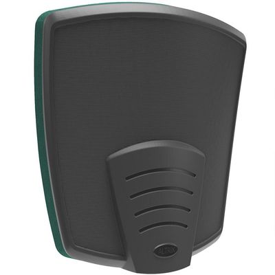 Kit 3 Cadeiras De Escritório Fixa Executiva Office Preto Slim Alta Flexi P03 Poliéster Verde - Lyam