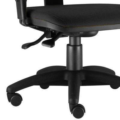 Kit 02 Cadeiras Job L02 Executiva Ergonomica Crepe Preto
