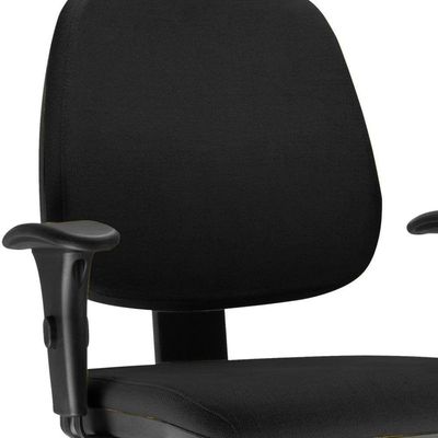 Kit 02 Cadeiras Job L02 Executiva Ergonomica Crepe Preto