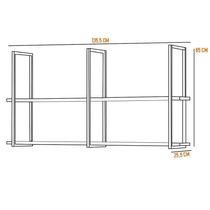 Prateleira Industrial Multiuso 135Cm Design D01 Preto