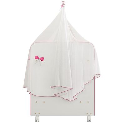 Kit 2 Berços Para Boneca Magia Infantil Branco Rosa