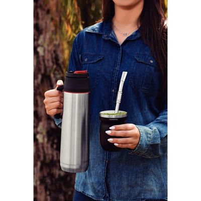 Cuia Térmica Tramontina Preta 240 Ml Tramontina