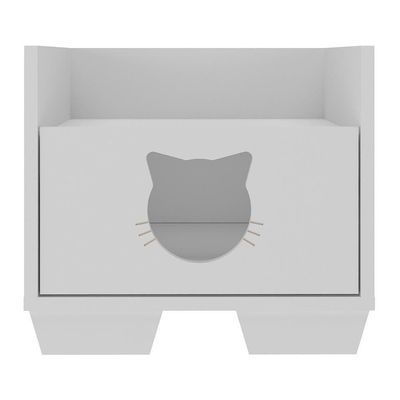 Cama Pet Para Gato Com 1 Gaveta Multimóveis Mp4127 Branca Branco