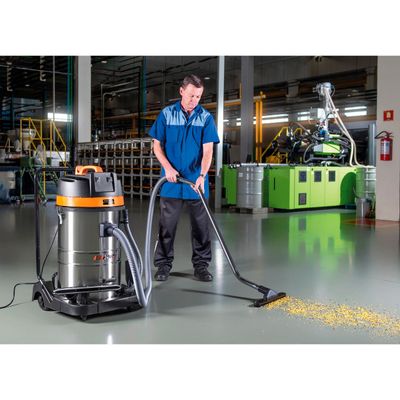 Aspirador de pó Tramontina 80 Litros em Aço Inox para sólidos e líquidos 2400 W 110V