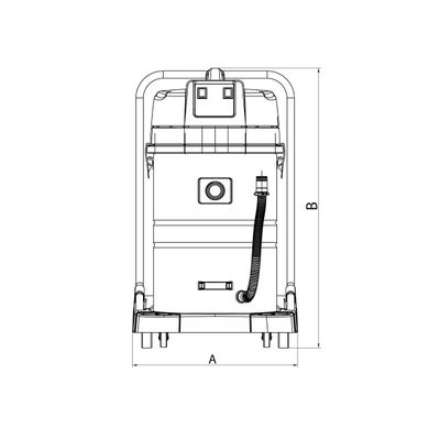 Aspirador de pó Tramontina 80 Litros em Aço Inox para sólidos e líquidos 2400 W 220V