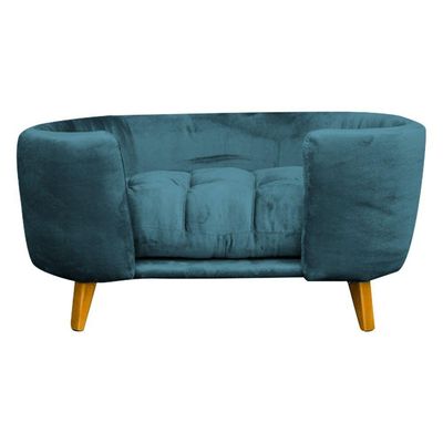 Cama Pet Poltrona Hannah Luxo Azul Royal