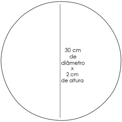 Kit 03 Assentos Redondo Cinza 30 Cm