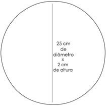 Assento Redondo Cinza 25 Cm
