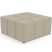 16987078933681 Puff Quadrado Milano 90x90cm W01 Linho Bege