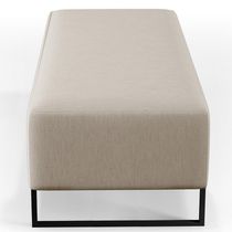 16987072609228 Puff Sala De Estar Bali W01 Base Ferro 120x50 Cm Linho Bege
