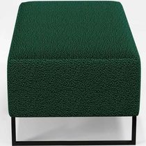 Puff Decorativo Cléo 90Cm Preto W01 Bouclê Verde