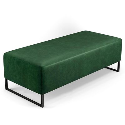 Kit 02 Puffs Bali Base Ferro 120x50 Cm Facto Verde Musgo