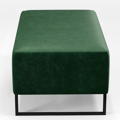 Kit 02 Puff Cléo W01 Base De Ferro 90cm Facto Verde Musgo
