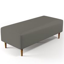 Puff Sala De Estar Bali Pés Palito 120x50 Cm Corano Cinza