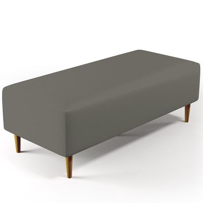 Puff Sala De Estar Bali Pés Palito 120x50 Cm Corano Cinza