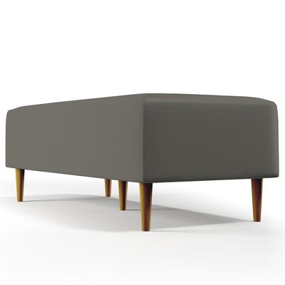 Puff Sala De Estar Bali Pés Palito 120x50 Cm Corano Cinza