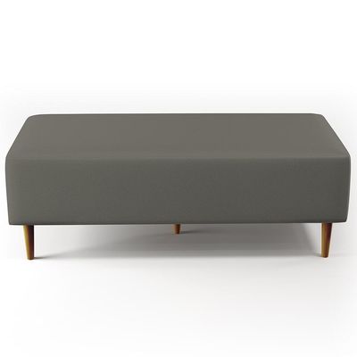 Puff Sala De Estar Bali Pés Palito 120x50 Cm Corano Cinza