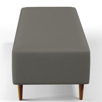 Puff Sala De Estar Bali Pés Palito 120x50 Cm Corano Cinza