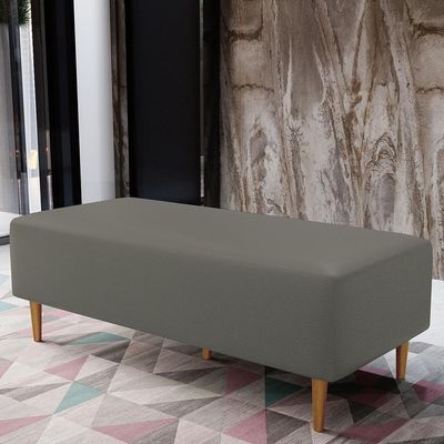 Puff Sala De Estar Bali Pés Palito 120x50 Cm Corano Cinza
